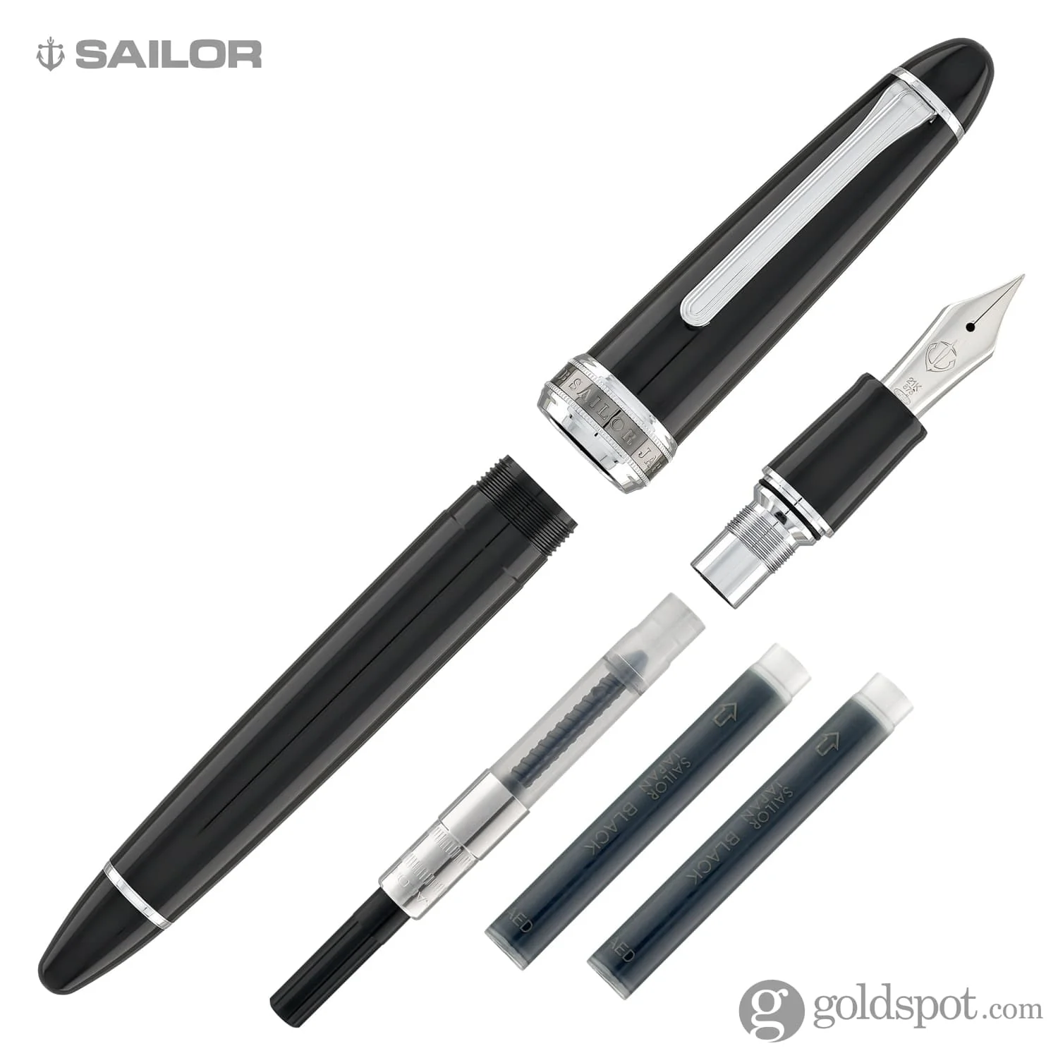 6243-sailor-bespoke-1911-large-naginata-togi-fountain-pen-specialty-nib-with-silver-trim-7.webp Sailor Bespoke 1911 Large Naginata Togi Fountain Pen Specialty Nib with Silver Trim