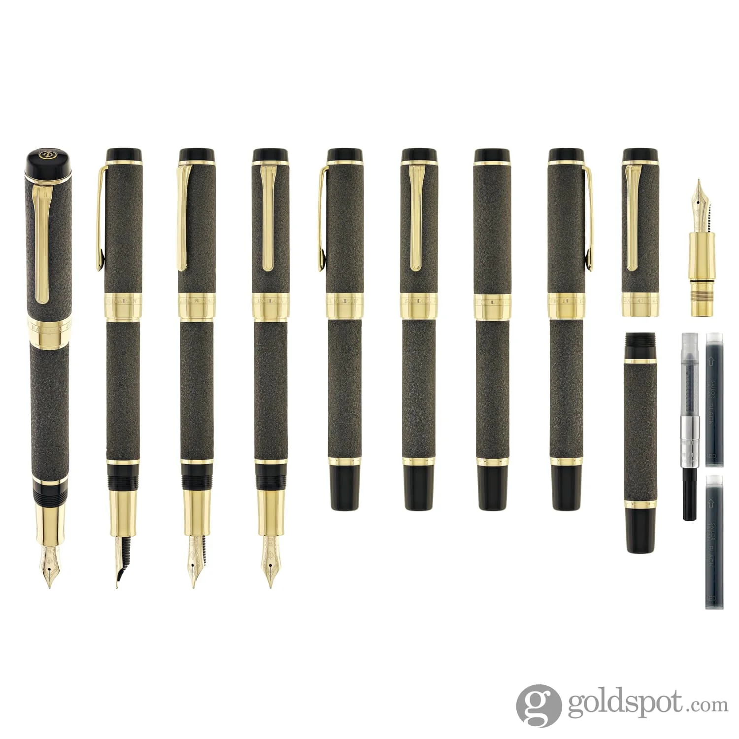 6262-sailor-cylint-niigata-shikki-fountain-pen-in-oborogin-hazy-silver-with-gold-ip-trim-21kt-gold-nib-9.webp Sailor Cylint Niigata Shikki Fountain Pen in Oborogin (Hazy Silver) with Gold IP Trim - 21kt Gold Nib