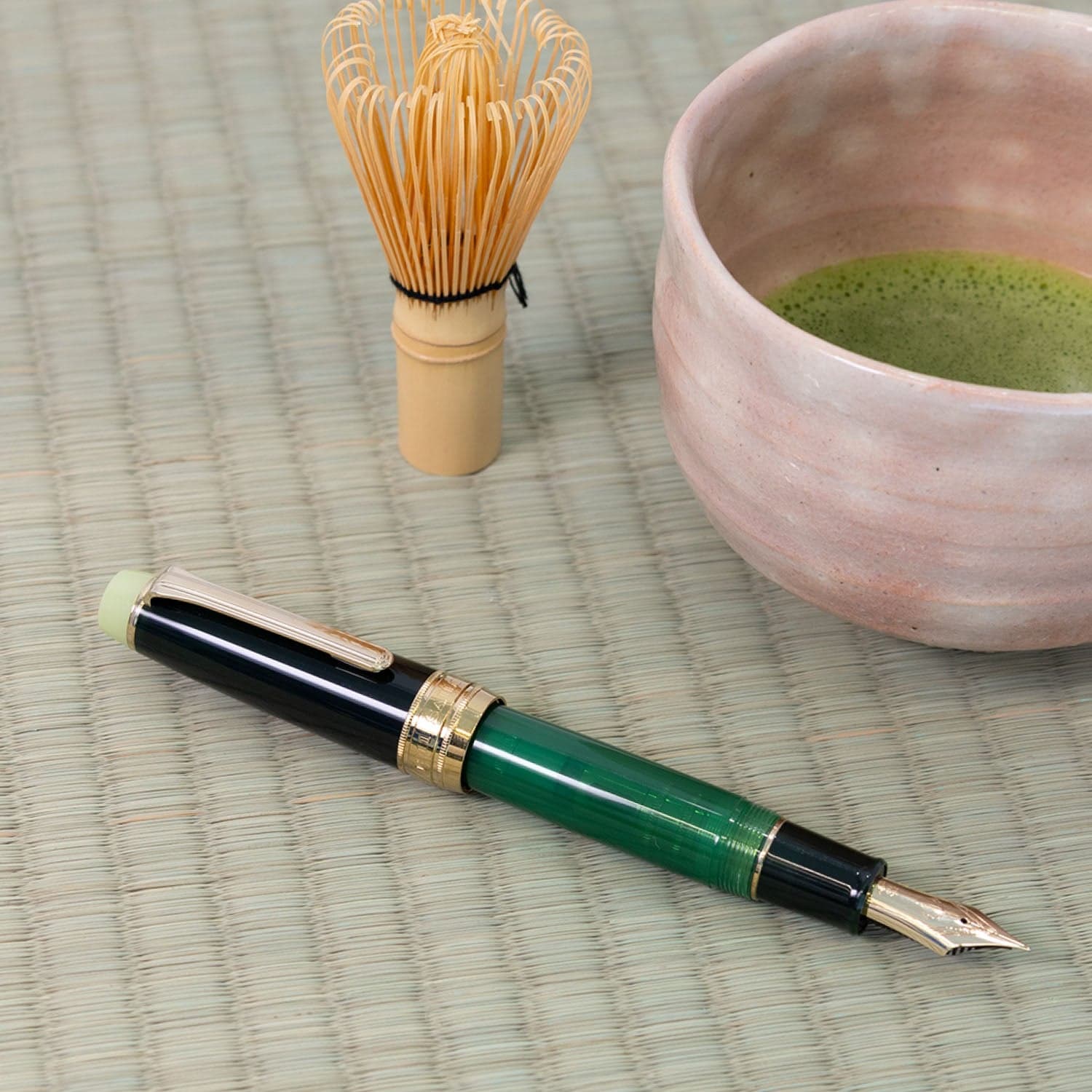Sailor Professional Gear King of Pens 'Teatime Around the World' #5 Series Fountain Pen in Matcha - 21K Gold Medium Limited Edition