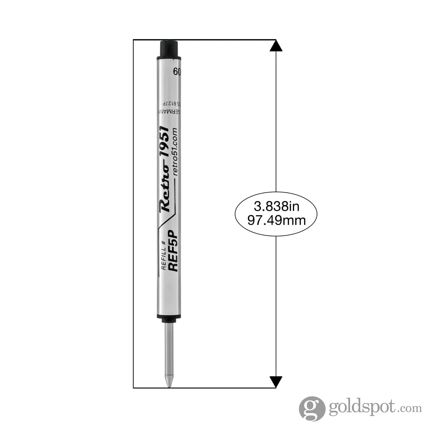 6296-retro-51-retractable-rollerball-refill-in-black-for-tornado-pens-2.webp Retro 51 Retractable Rollerball Refill in Black for Tornado Pens
