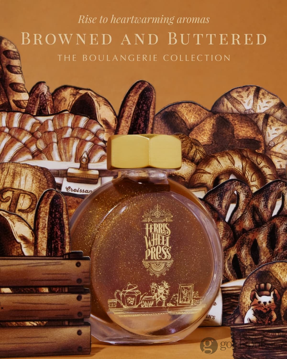 633-ferris-wheel-press-shimmer-bottled-ink-in-browned-and-buttered-10-ml-3.jpg Ferris Wheel Press Shimmer Bottled Ink in Browned and Buttered - 10 mL