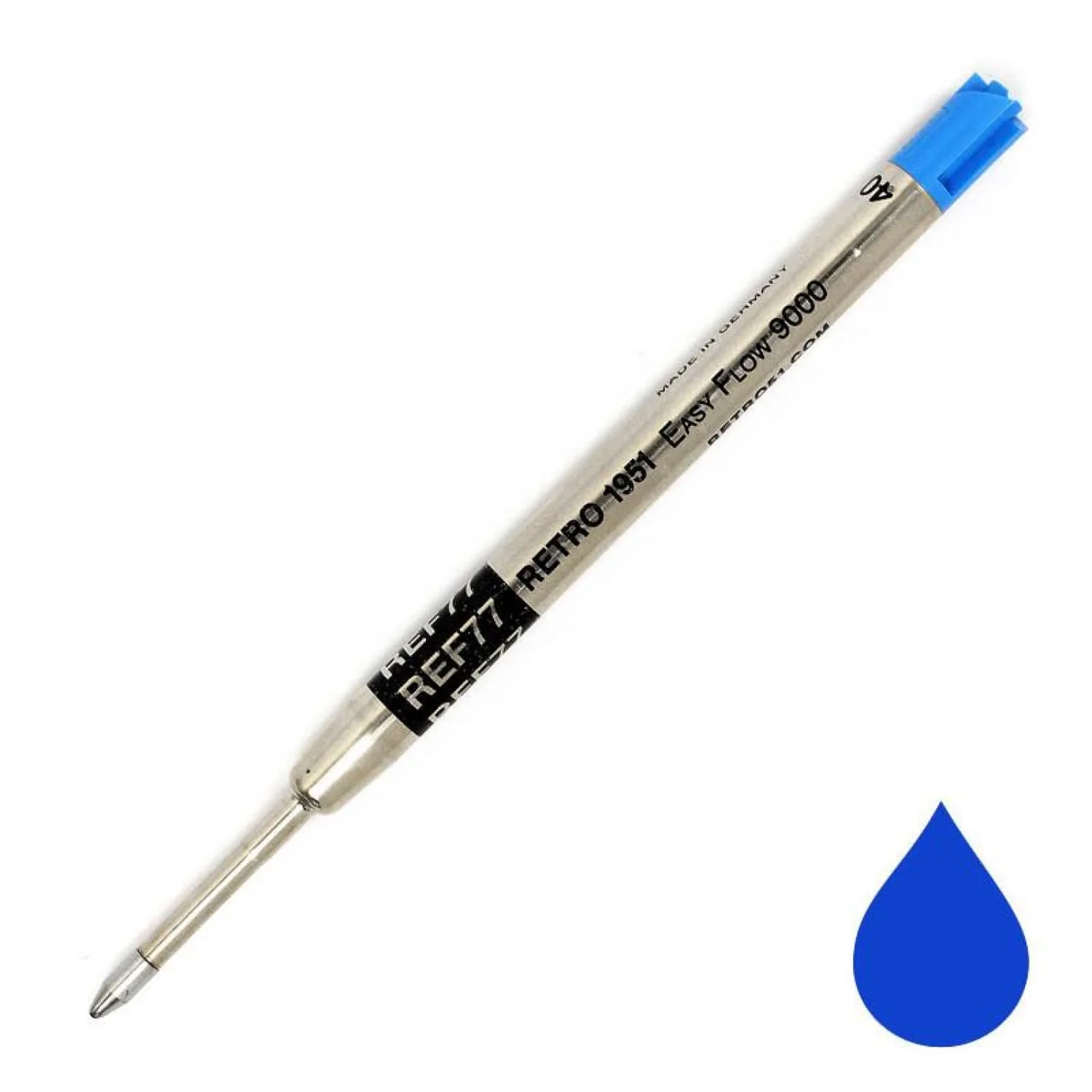 6349-retro-51-easy-flow-9000-ballpoint-pen-refill-in-blue-for-tornado-pens-1.webp Retro 51 Easy-Flow 9000 Ballpoint Pen Refill in Blue for Tornado Pens
