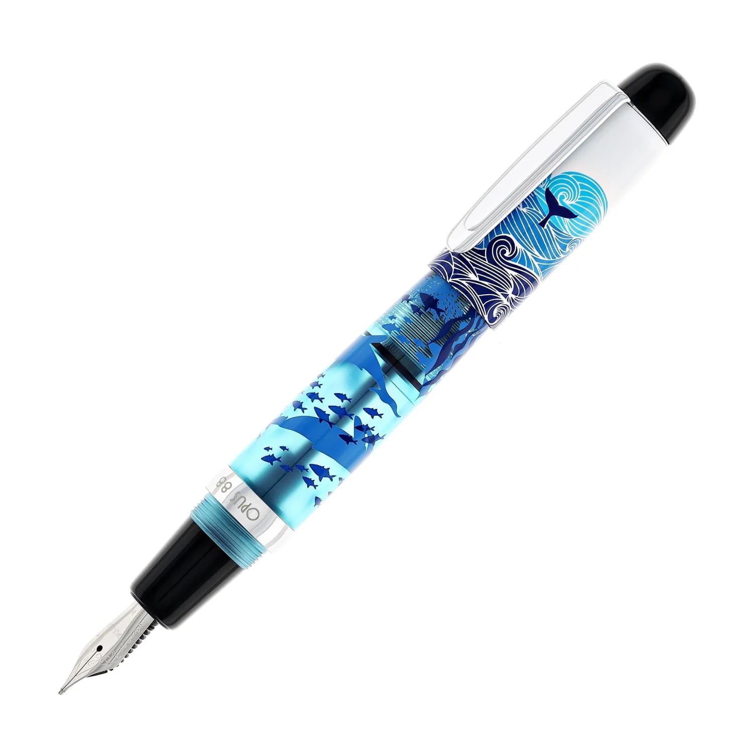 6353-opus-88-mini-fountain-pen-in-baby-beluga-1.webp Opus 88 Mini Fountain Pen in Baby Beluga