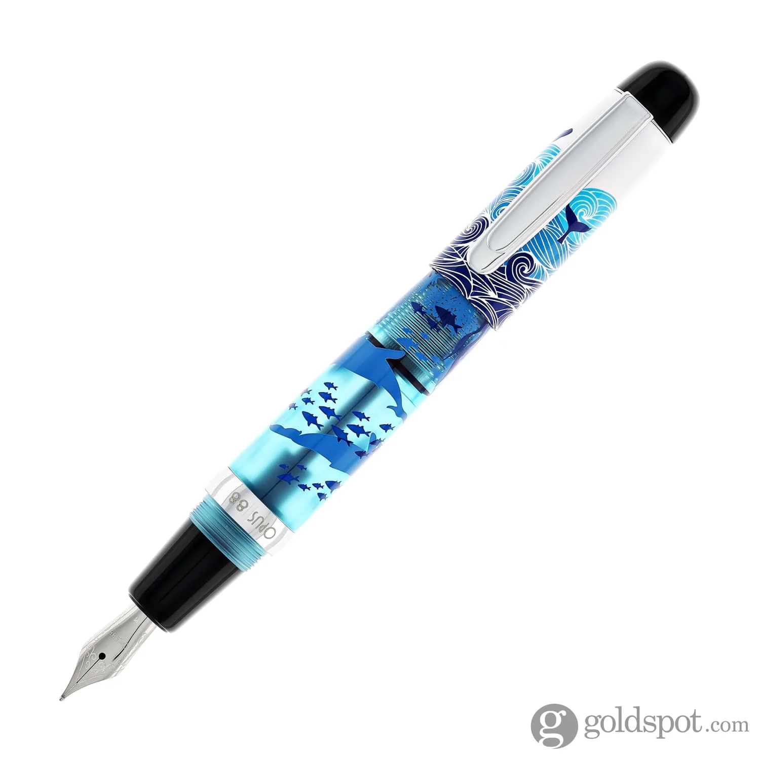 6353-opus-88-mini-fountain-pen-in-baby-beluga-2.webp Opus 88 Mini Fountain Pen in Baby Beluga
