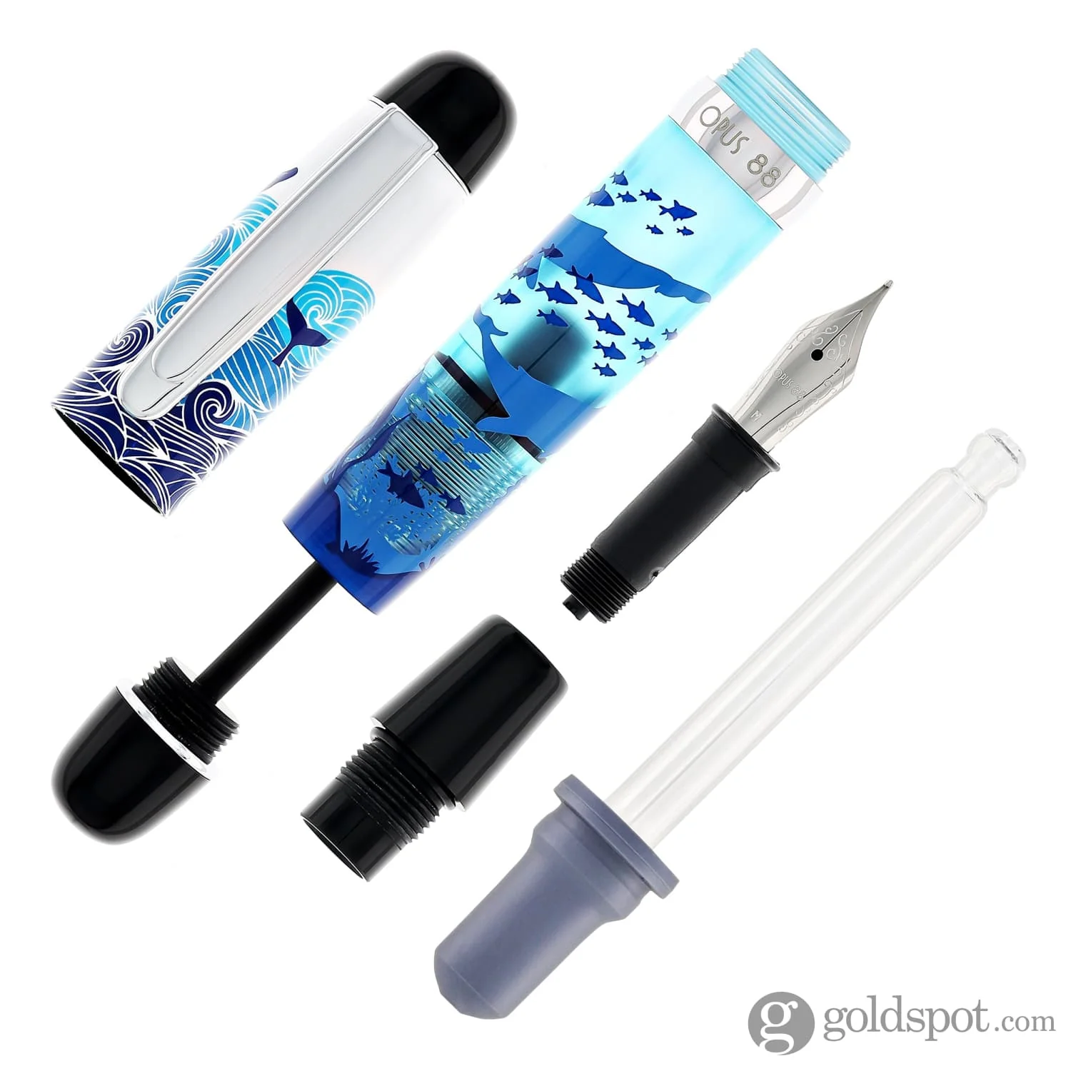 6353-opus-88-mini-fountain-pen-in-baby-beluga-7.webp Opus 88 Mini Fountain Pen in Baby Beluga