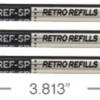 Retro 51 Retractable Rollerball Pen Refill in Black - Pack of 3