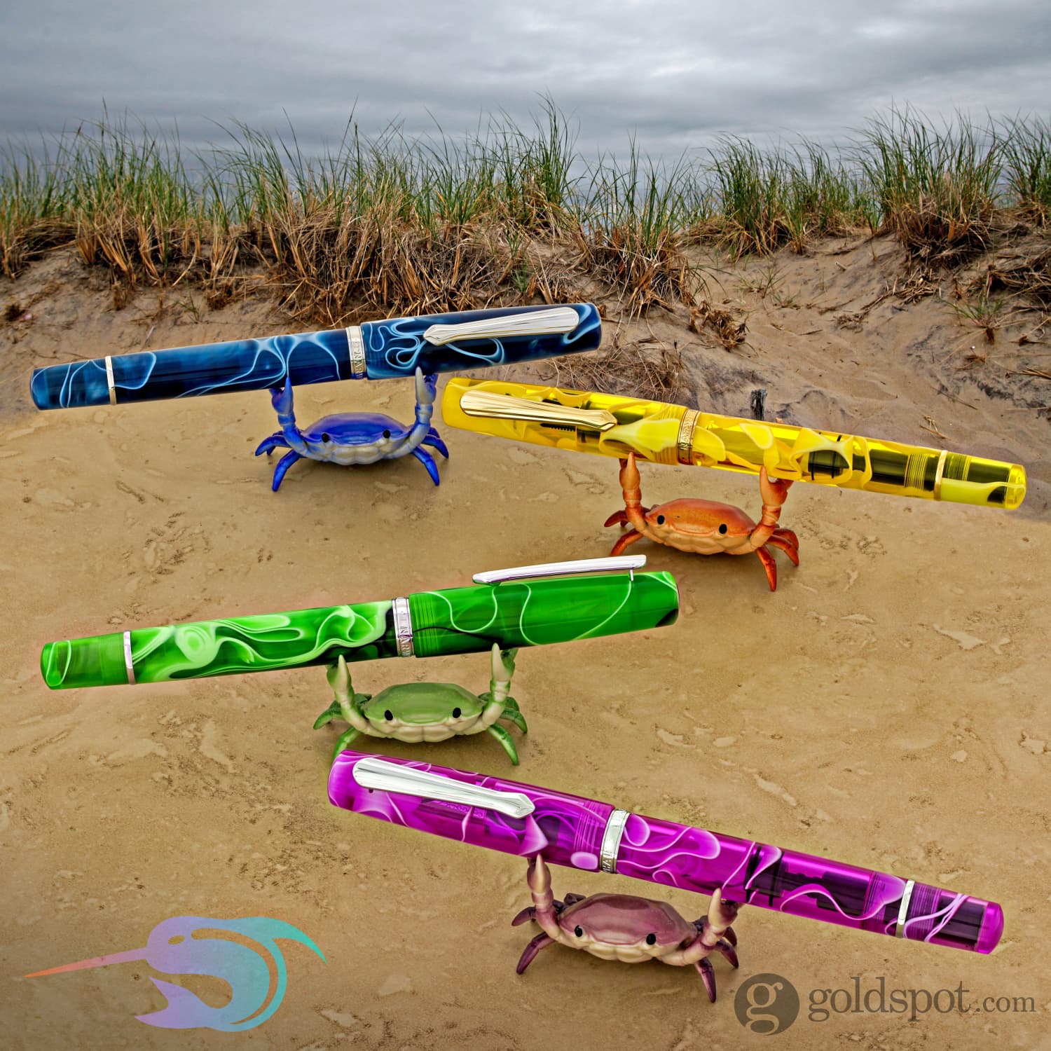 Crab Pen Holder in Purple