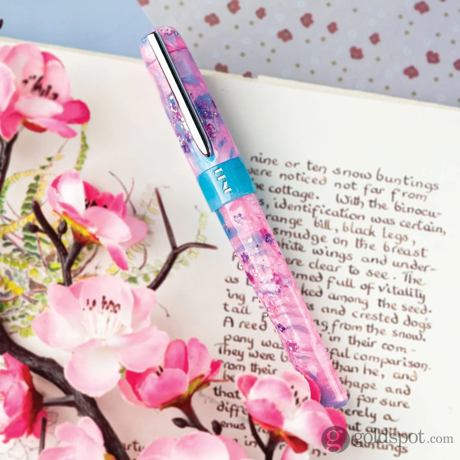 Benu Talisman Fountain Pen in Sakura Cherry Blossoms