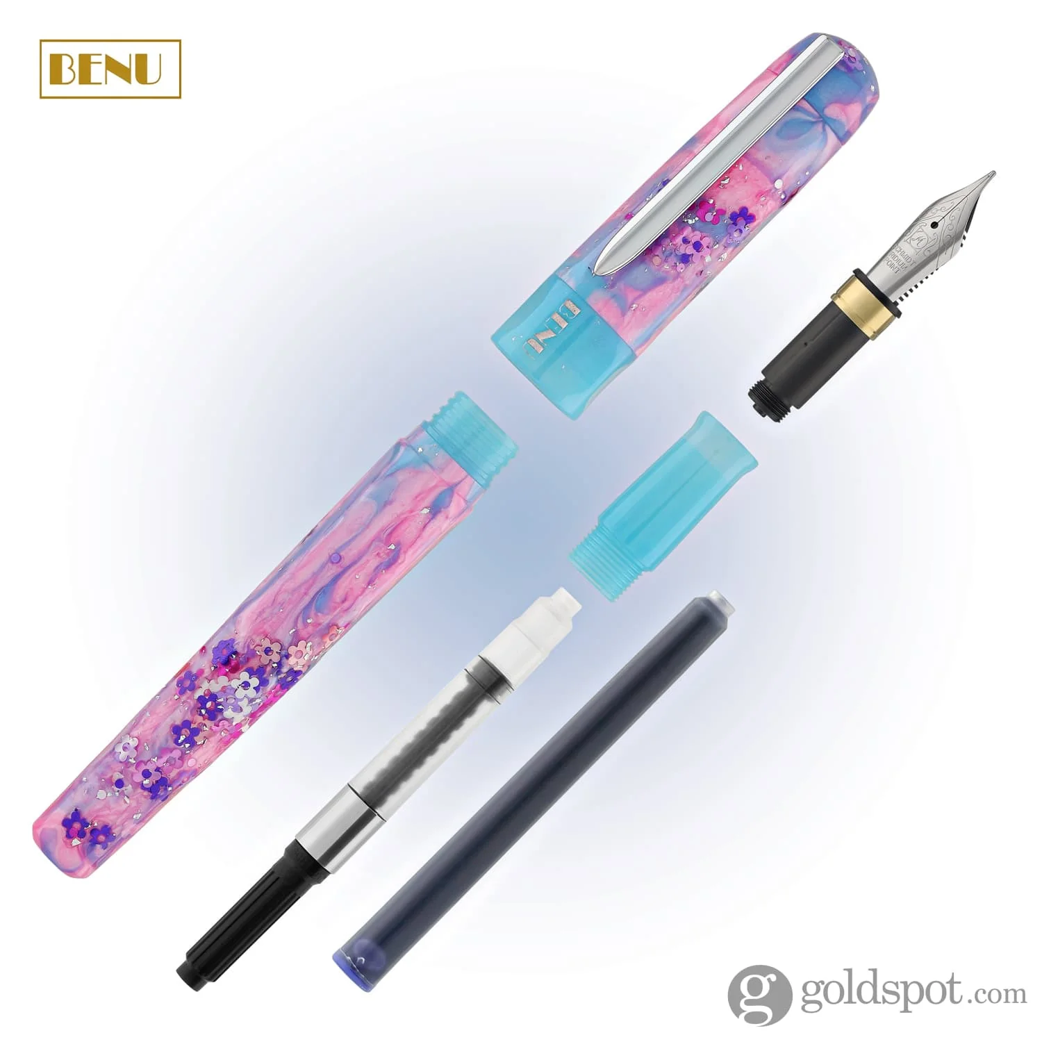 Benu Talisman Fountain Pen in Sakura Cherry Blossoms