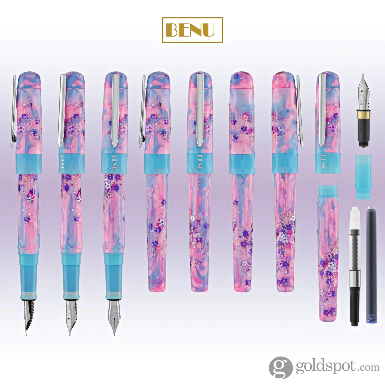 Benu Talisman Fountain Pen in Sakura Cherry Blossoms