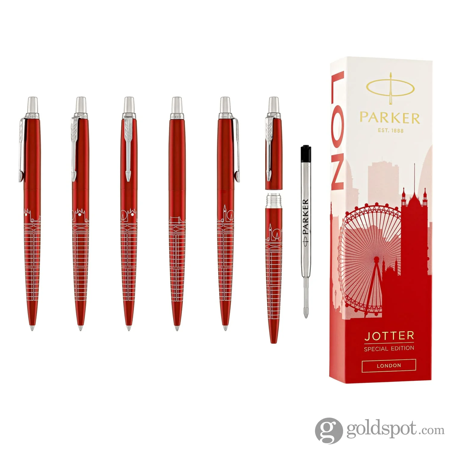 Parker Jotter Special Edition London Ballpoint Pen in Red