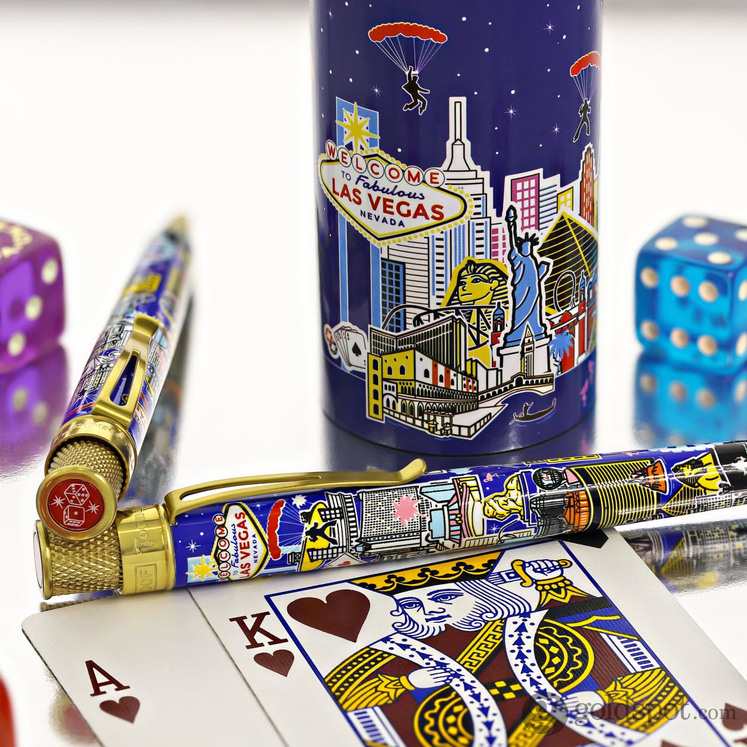 Retro 51  Goldspot Exclusive Tornado Rollerball Pen in Vegas Skyline - Limited Edition