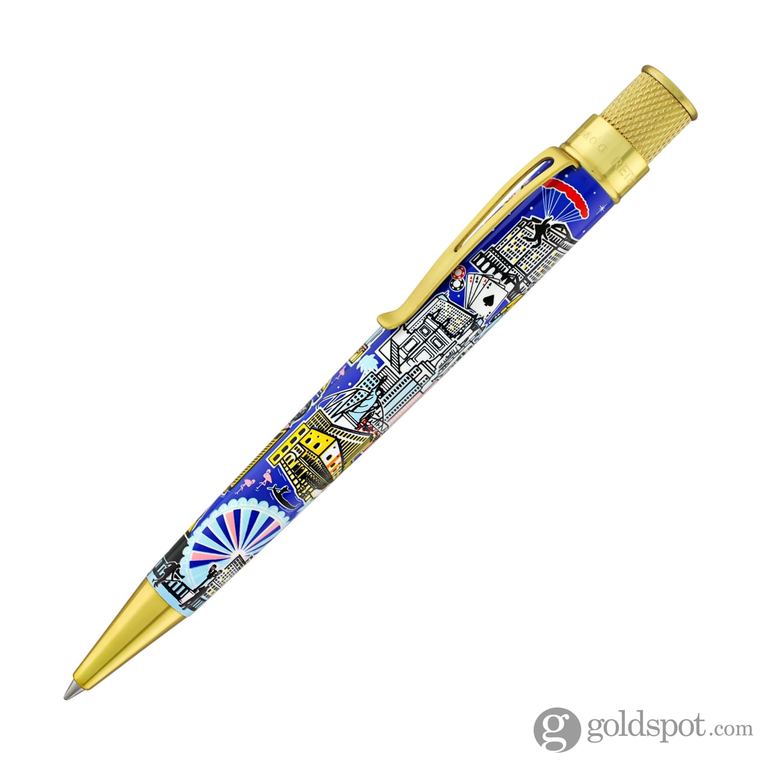 Retro 51  Goldspot Exclusive Tornado Rollerball Pen in Vegas Skyline - Limited Edition