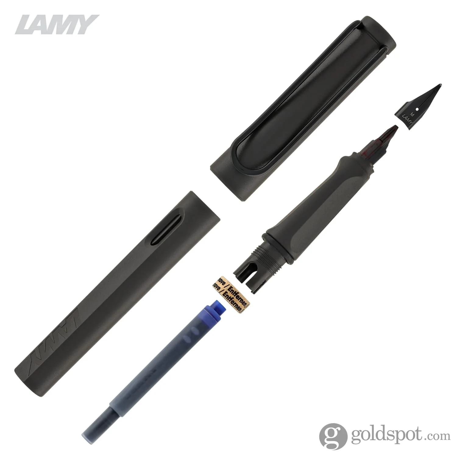 6415-lamy-safari-fountain-pen-in-charcoal-black-7.webp Lamy Safari Fountain Pen in Charcoal Black