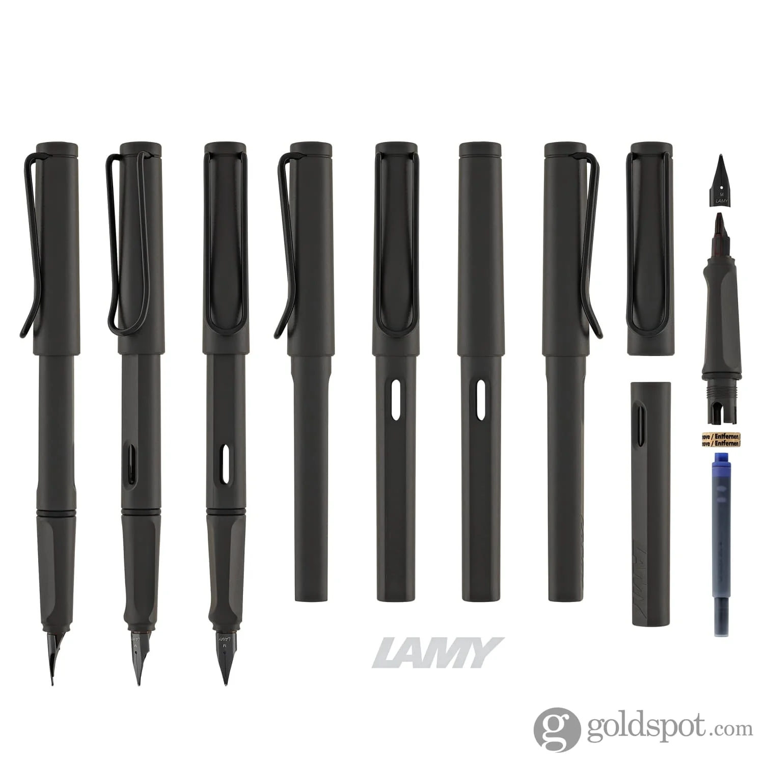 6415-lamy-safari-fountain-pen-in-charcoal-black-8.webp Lamy Safari Fountain Pen in Charcoal Black