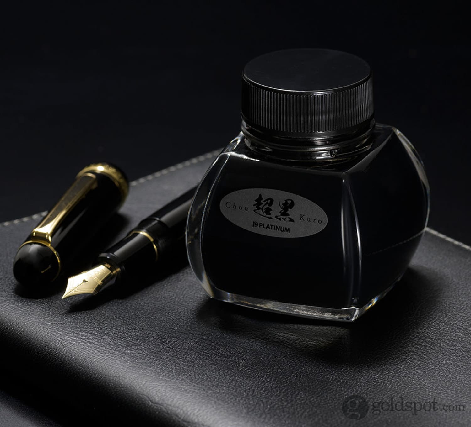 Platinum Chou Kuro Bottled Ink in Blackest Black - 60mL