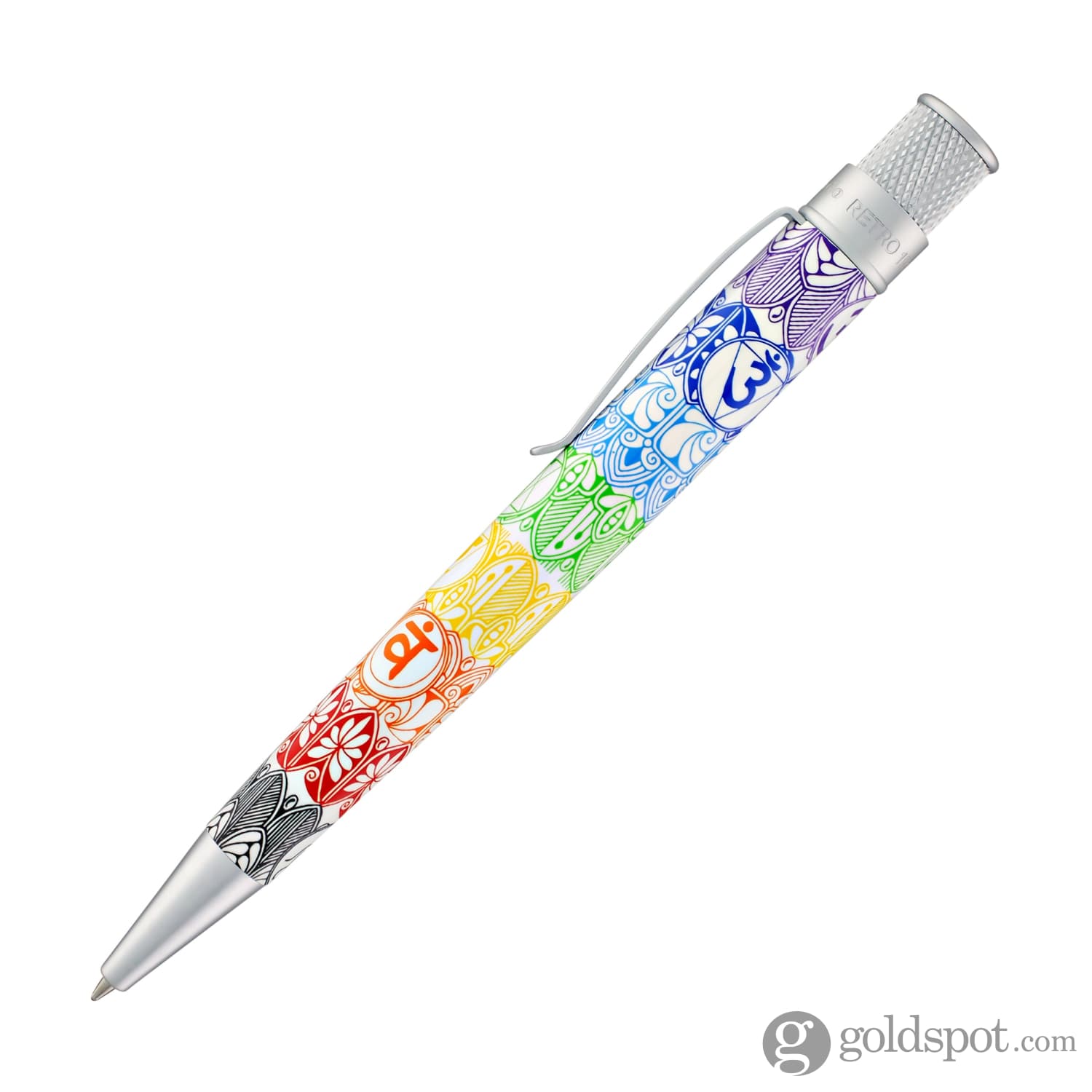 Retro 51 Goldspot Exclusive Tornado Rollerball Pen in Seven Chakras