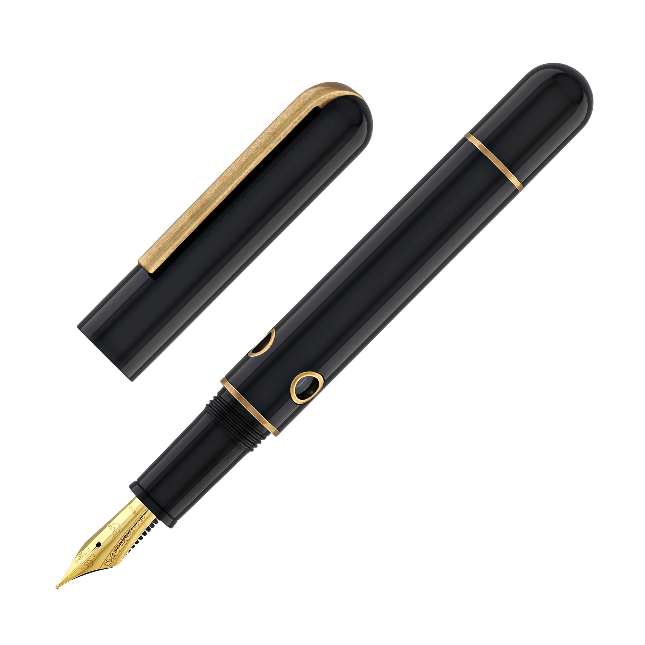 6425-narwhal-nautilus-fountain-pen-in-bronze-corydoras-3.webp Narwhal Nautilus Fountain Pen in Bronze Corydoras