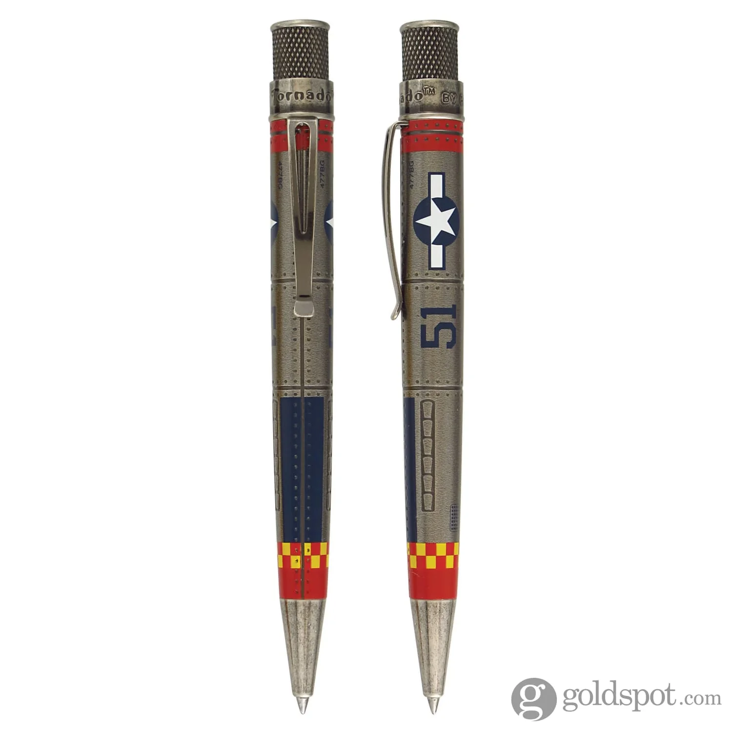 6449-retro-51-tornado-vintage-metalsmith-rollerball-pen-in-p-51-mustang-2.webp Retro 51 Tornado Vintage Metalsmith Rollerball Pen in P-51 Mustang