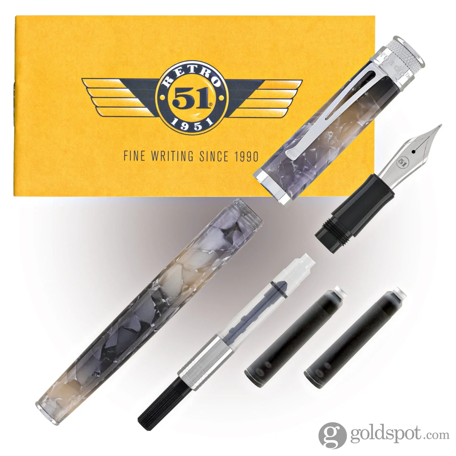 6508-retro-51-tornado-fountain-pen-in-silver-lining-7.webp Retro 51 Tornado Fountain Pen in Silver Lining
