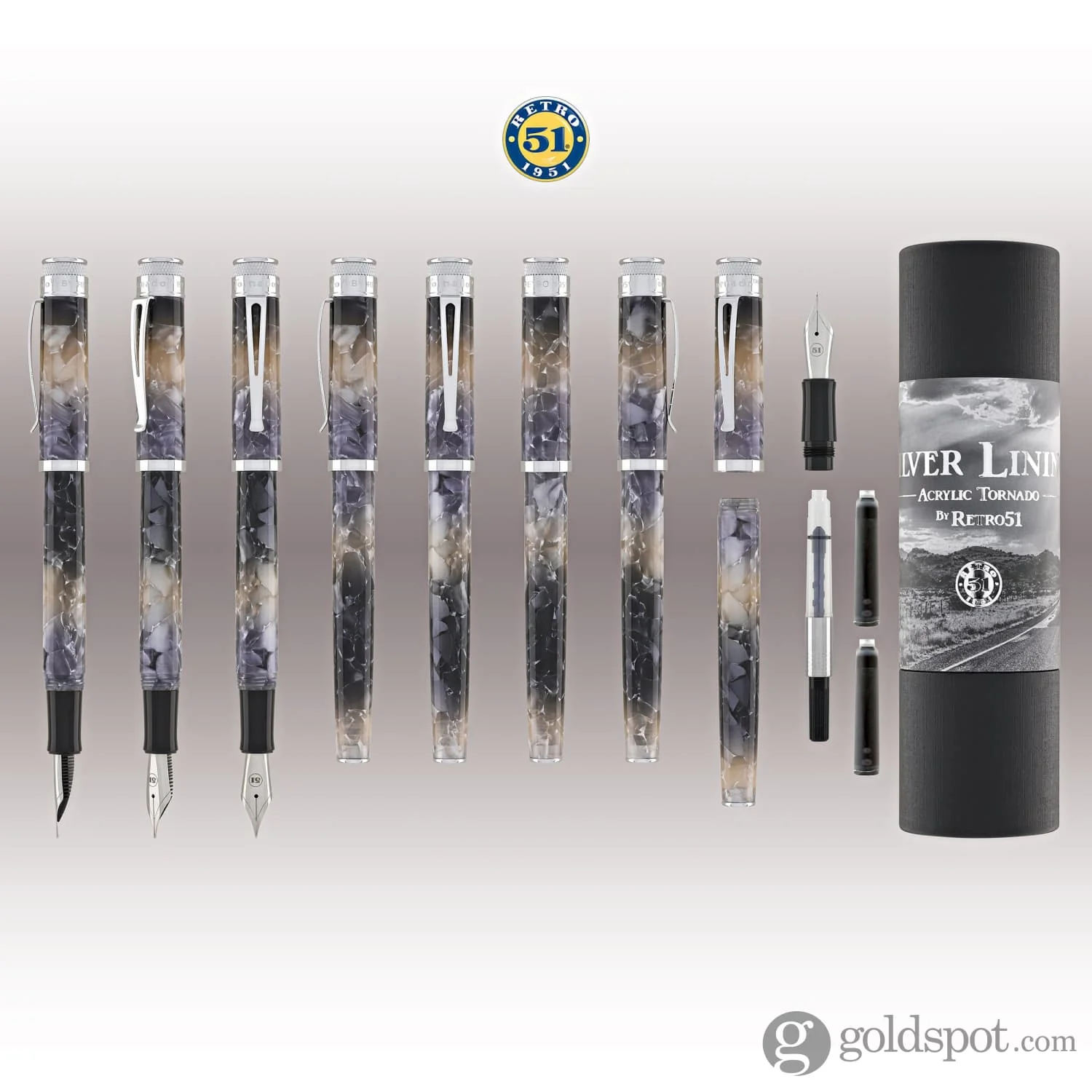 6508-retro-51-tornado-fountain-pen-in-silver-lining-8.webp Retro 51 Tornado Fountain Pen in Silver Lining