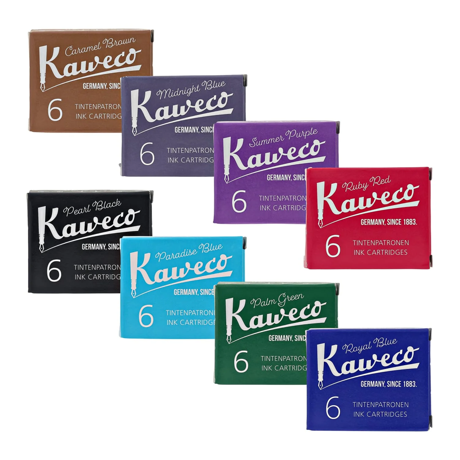 6513-kaweco-ink-cartridges-in-assorted-colors-8-sets-of-6-1.webp Kaweco Ink Cartridges in Assorted Colors - 8 Sets of 6
