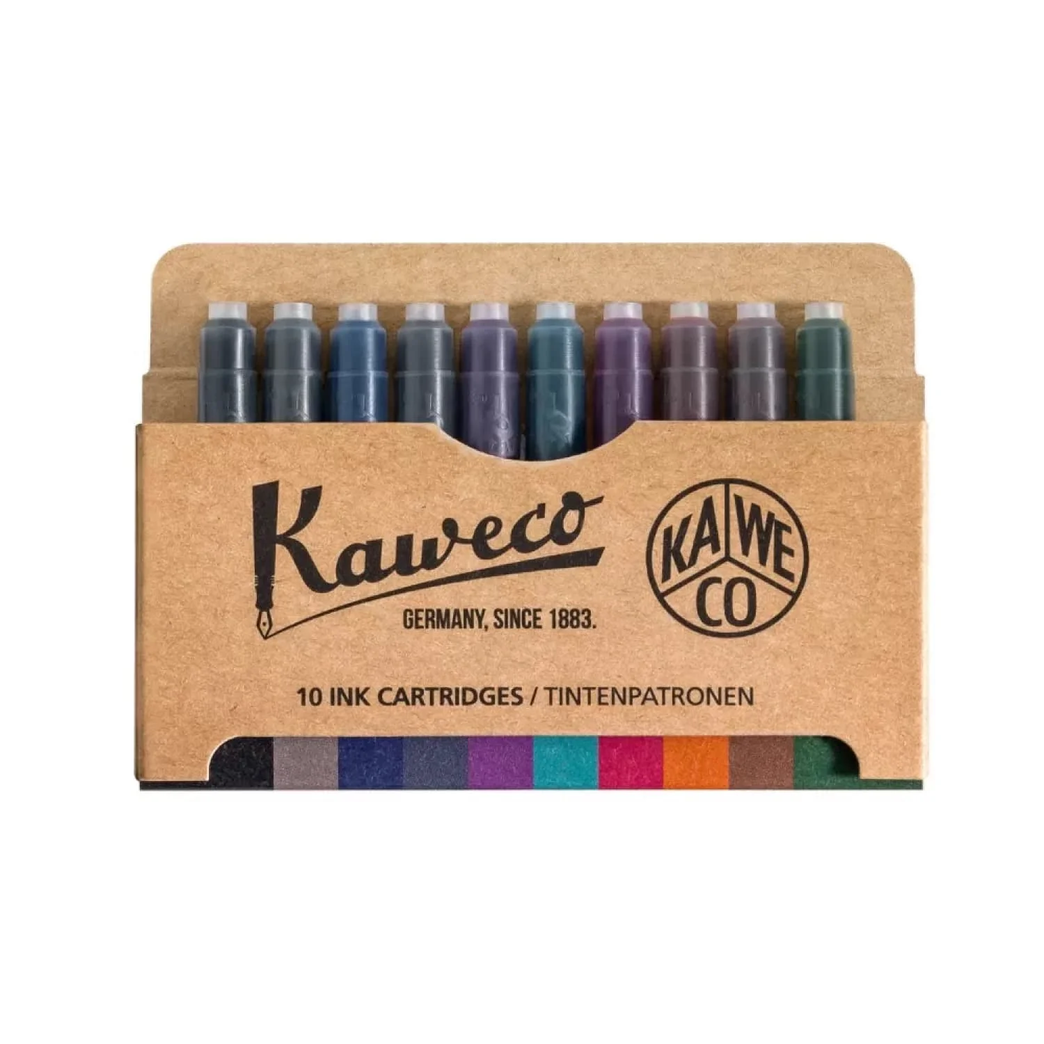 6566-kaweco-ink-cartridge-in-mixed-colors-pack-of-10-1.webp Kaweco Ink Cartridge in Mixed Colors - Pack of 10