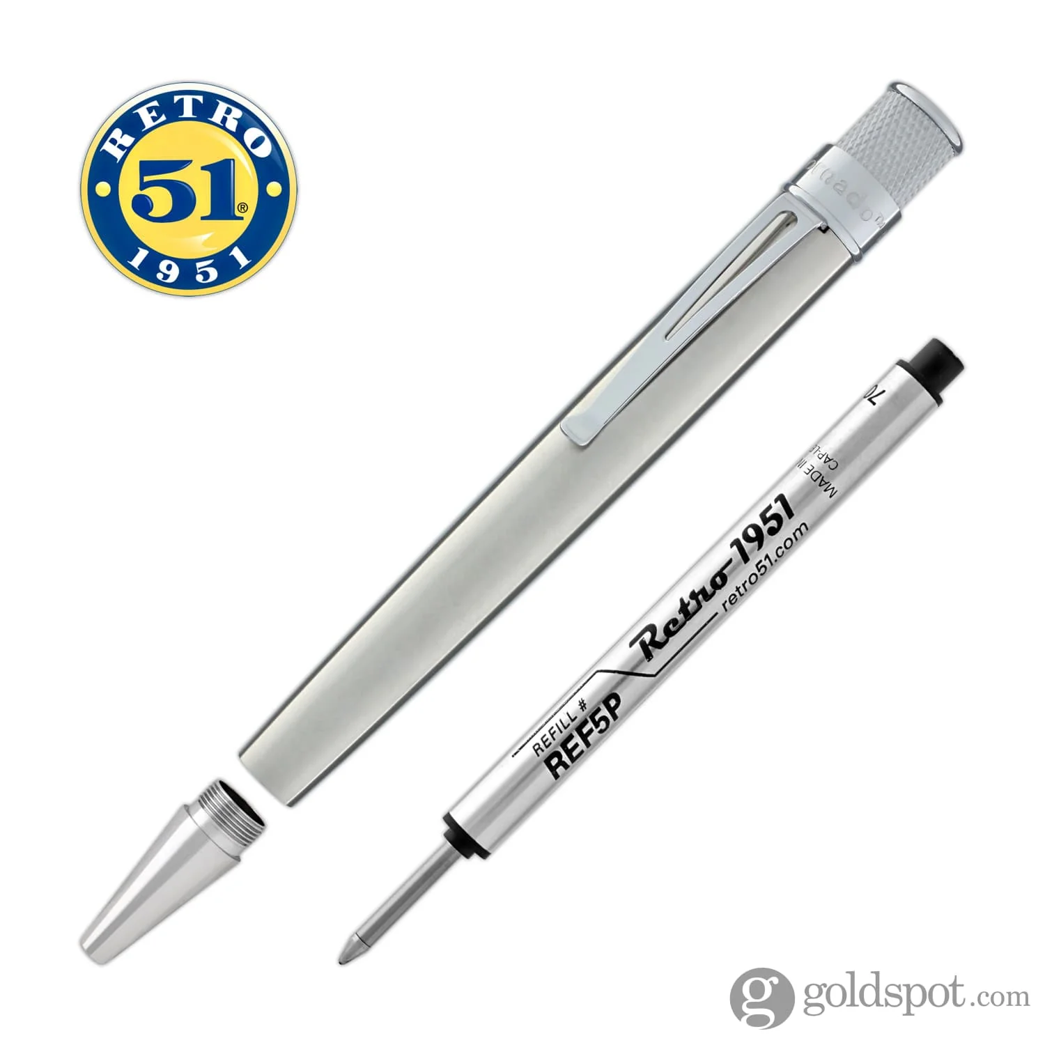 6567-retro-51-tornado-rollerball-pen-in-stainless-steel-lacquer-6.webp Retro 51 Tornado Rollerball Pen in Stainless Steel Lacquer