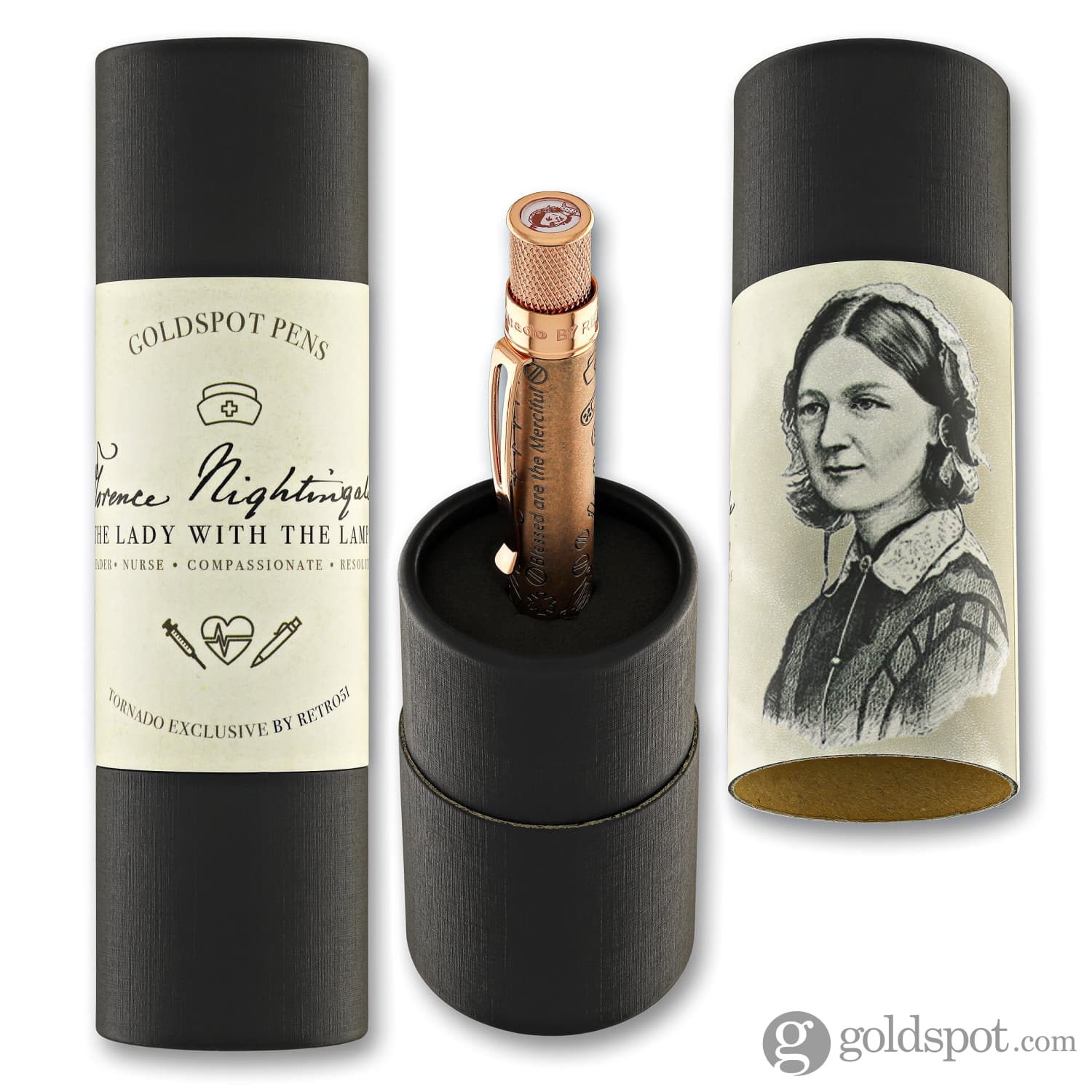 Retro 51 Goldspot Exclusive Tornado Rollerball Pen in Florence Nightingale - Limited Edition
