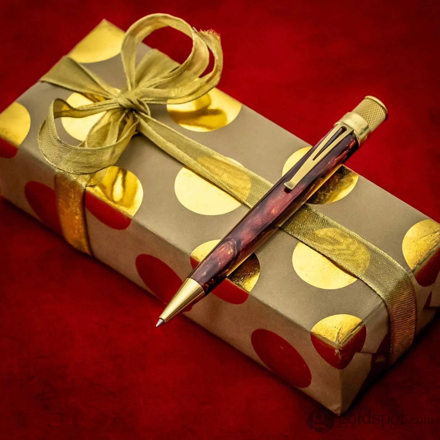 Retro 51 Goldspot Exclusive Tornado Rollerball in 'Tis the Season Diamondcast Resin- Artist Proof