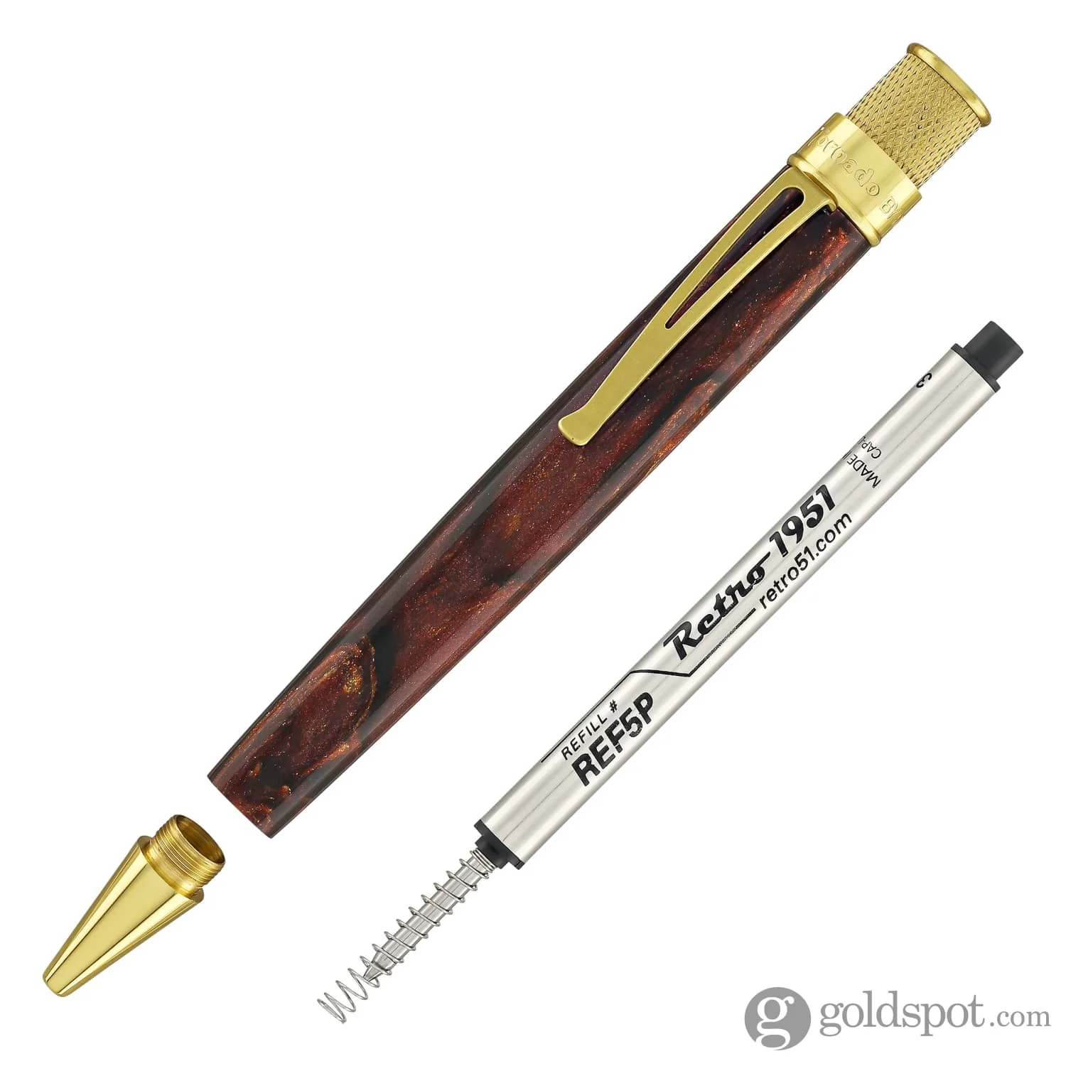 Retro 51 Goldspot Exclusive Tornado Rollerball in 'Tis the Season Diamondcast Resin- Artist Proof