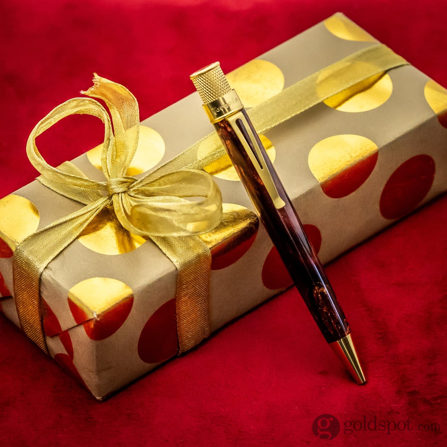 Retro 51 Goldspot Exclusive Tornado Rollerball in 'Tis the Season Diamondcast Resin- Artist Proof