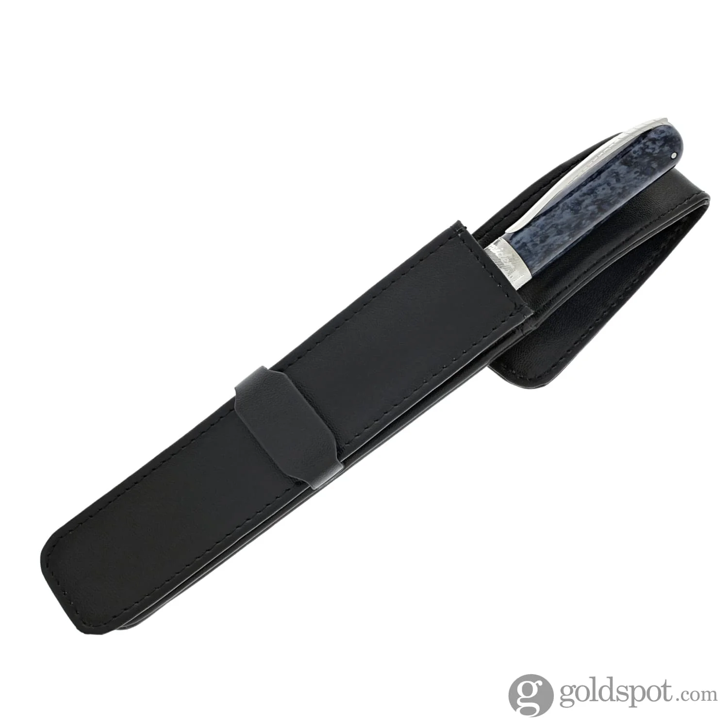 Parker Leather Single Pen Pouch in Black