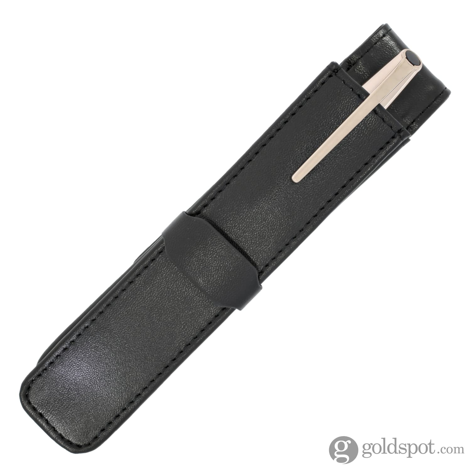 Parker Leather Single Pen Pouch in Black