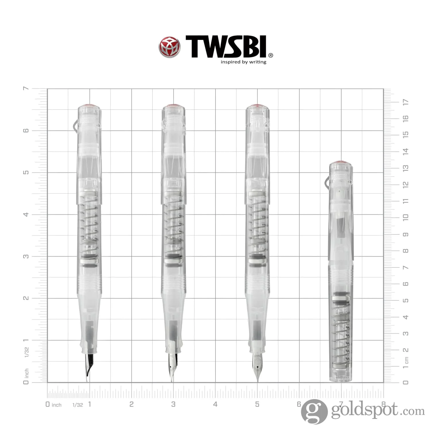 TWSBI Go Fountain Pen in Clear Demonstrator