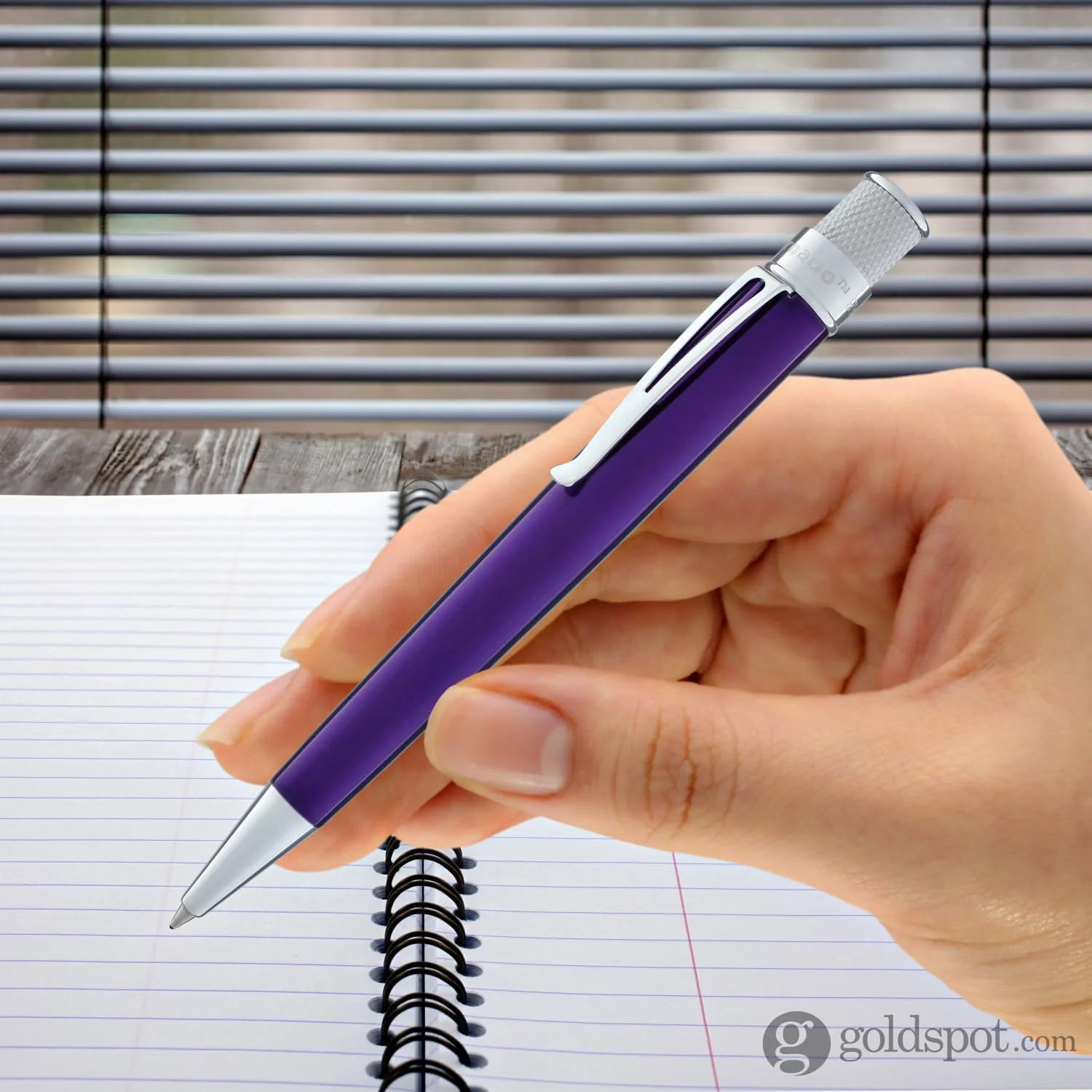 Retro 51 Tornado Rollerball Pen in Purple Lacquer