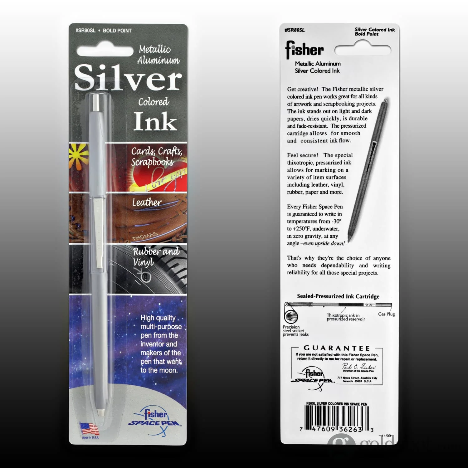 Fisher Space Pen Metallic Ballpoint Pen in Silver