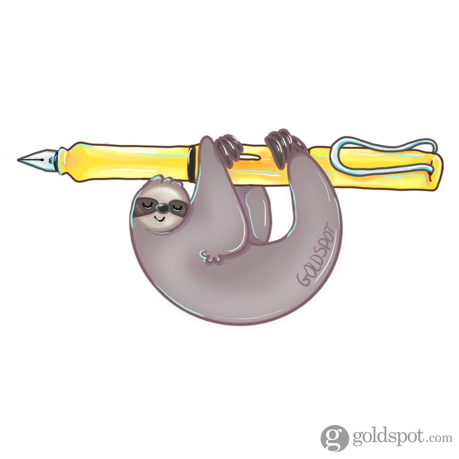 6609-sloth-pen-hug-sticker-2.webp Sloth Pen Hug Sticker