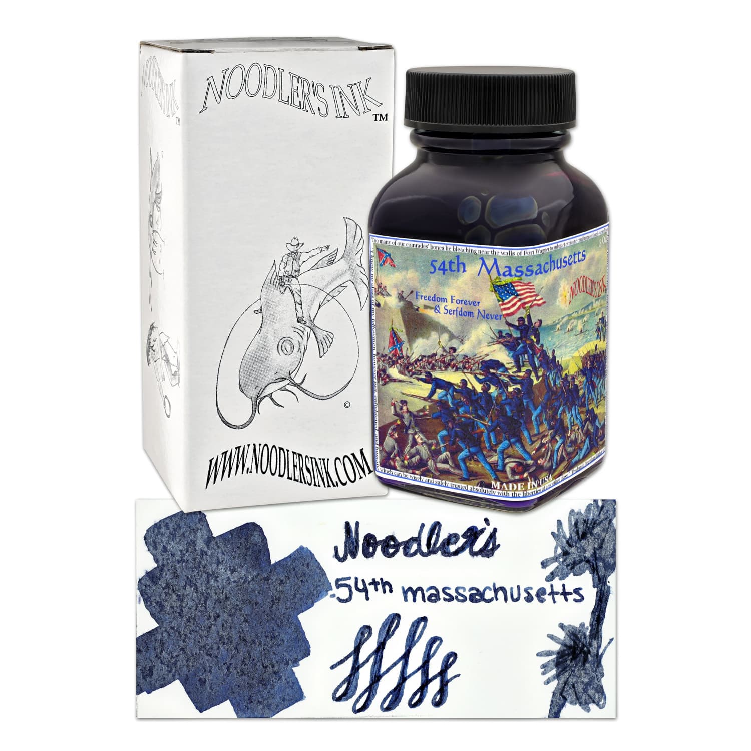 6631-noodler-s-54th-massachusetts-bulletproof-legal-blue-black-fountain-pen-ink-3oz-bottle-1.jpg Noodler's 54th Massachusetts Bulletproof Legal Blue-Black Fountain Pen Ink - 3oz Bottle