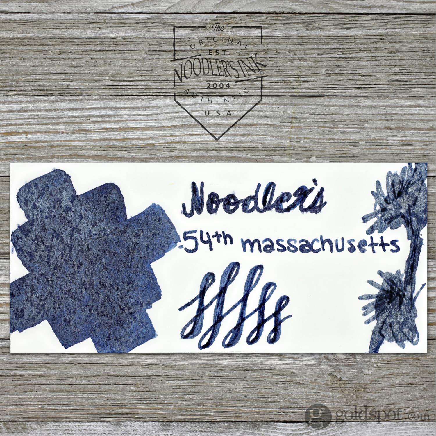 Noodler's 54th Massachusetts Bulletproof Legal Blue-Black Fountain Pen Ink - 3oz Bottle