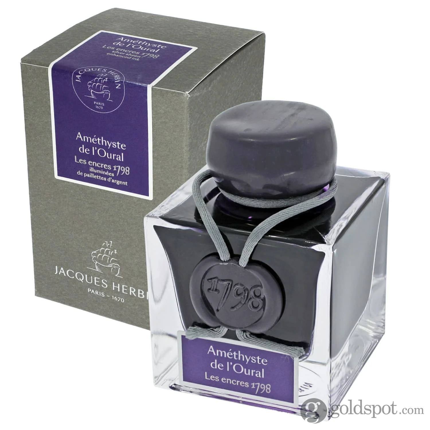 6640-j.-herbin-1798-bottled-fountain-pen-ink-in-amethyste-de-l-oural-50-ml-2.webp J. Herbin 1798 Bottled Fountain Pen Ink in Amethyste de L'Oural - 50 mL