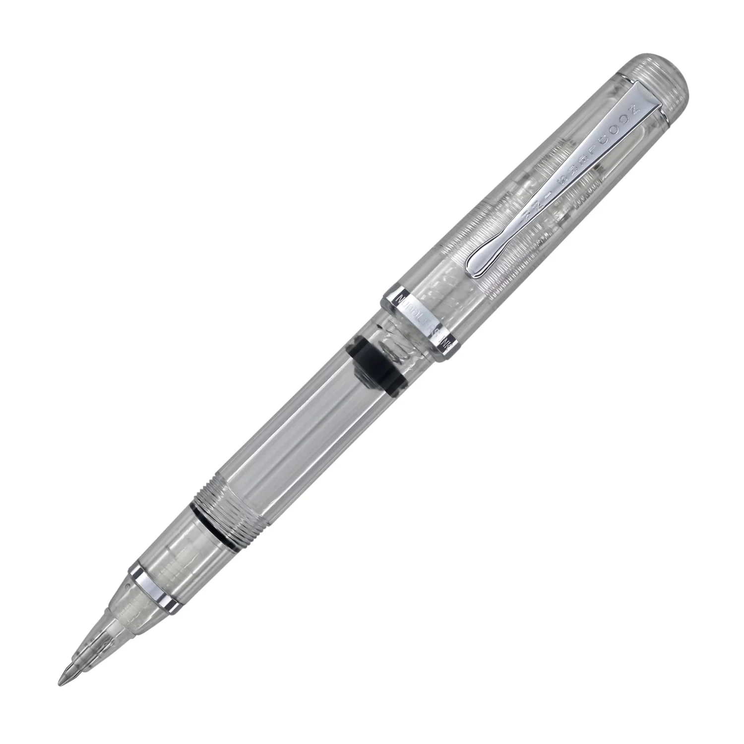 6641-noodler-s-konrad-piston-fill-rollerball-pen-in-clear-demonstrator-1.webp Noodler's Konrad Piston Fill Rollerball Pen in Clear Demonstrator