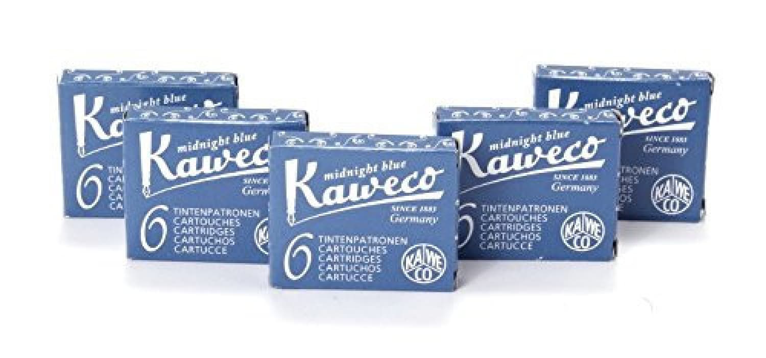 6644-kaweco-ink-cartridges-in-blue-black-5-sets-of-6-1.jpg Kaweco Ink Cartridges in Blue/Black - 5 Sets of 6