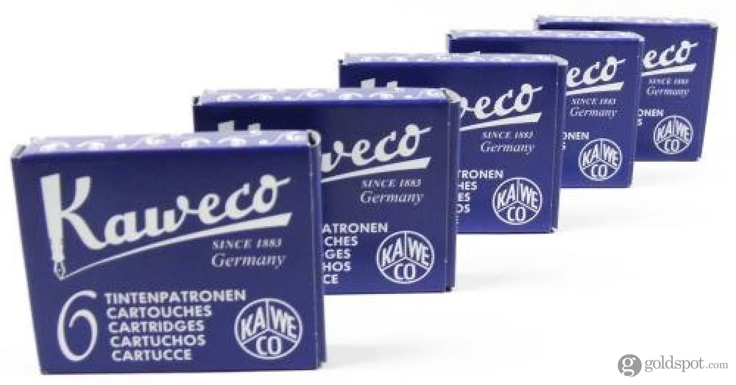 6644-kaweco-ink-cartridges-in-blue-black-5-sets-of-6-2.webp Kaweco Ink Cartridges in Blue/Black - 5 Sets of 6