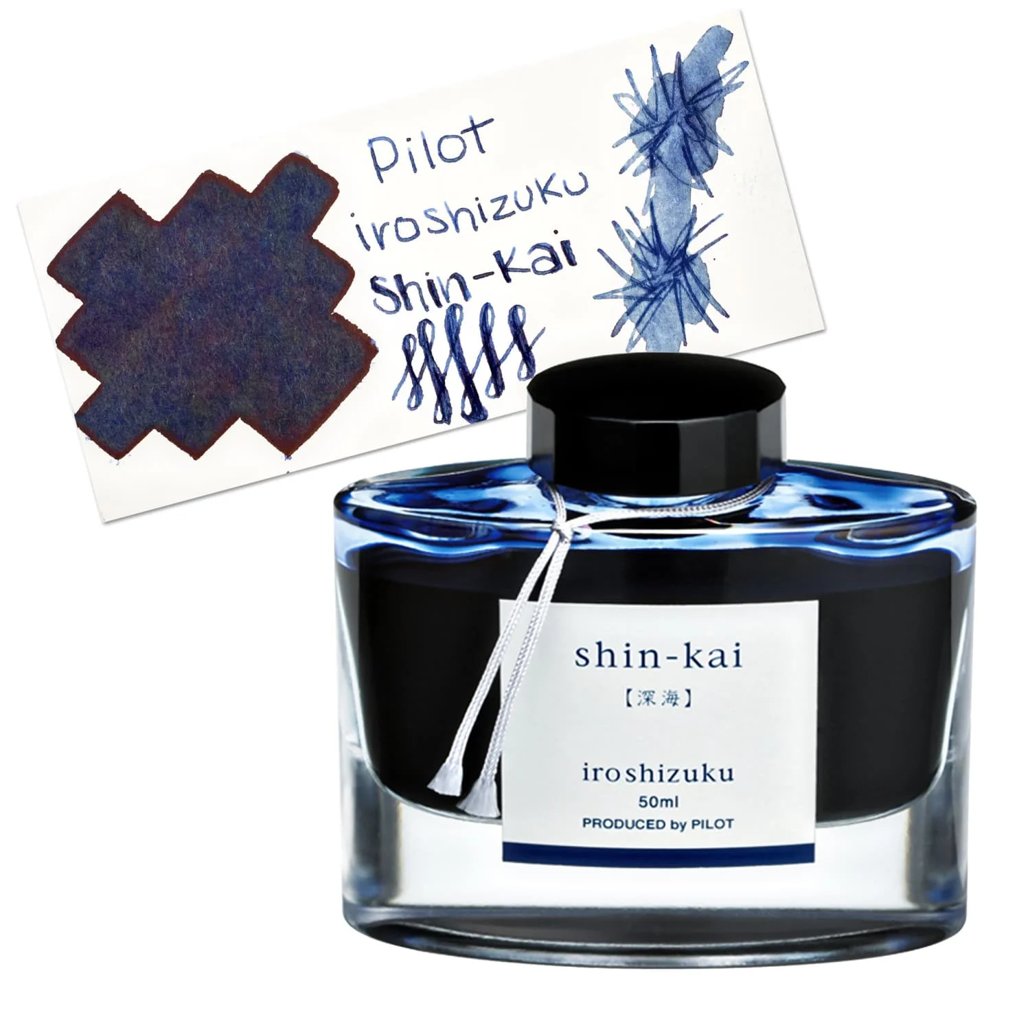 6646-pilot-iroshizuku-bottled-ink-in-shin-kai-ink-deep-sea-blue-black-50-ml-1.webp Pilot Iroshizuku Bottled Ink in Shin-Kai Ink (Deep Sea Blue Black) - 50 mL