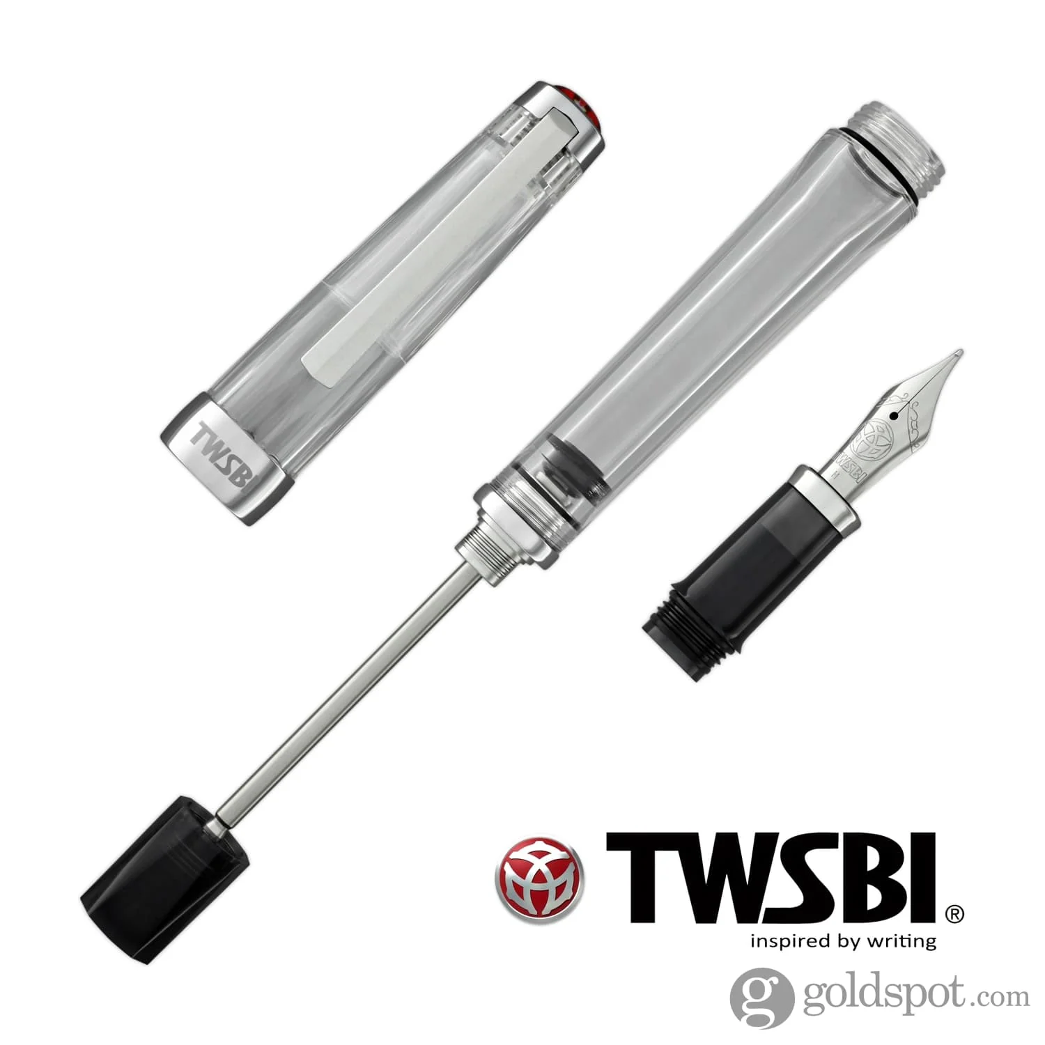 TWSBI Vac700R Fountain Pen in Clear Demonstrator