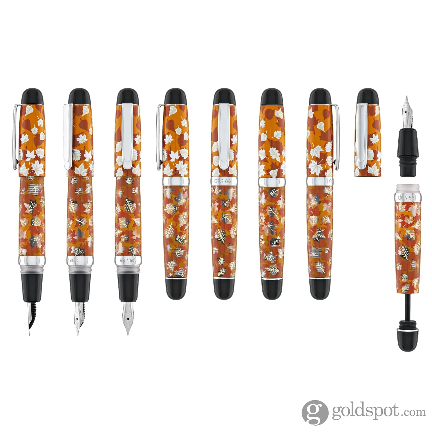Opus 88 Mini Fountain Pen in Fall Leaves