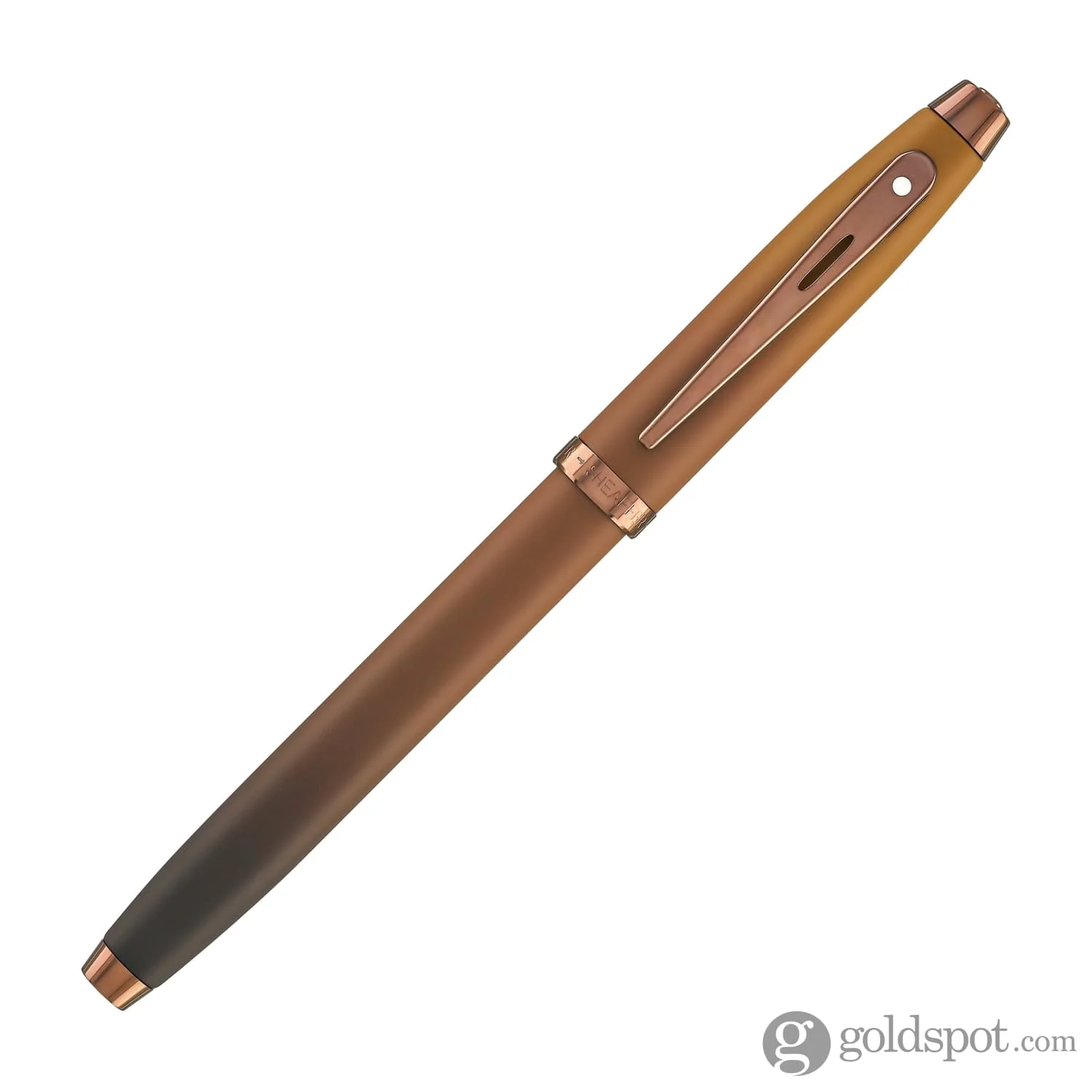 Sheaffer 100 Fountain Pen in Coffee Edition with PVD Rose Gold Trim