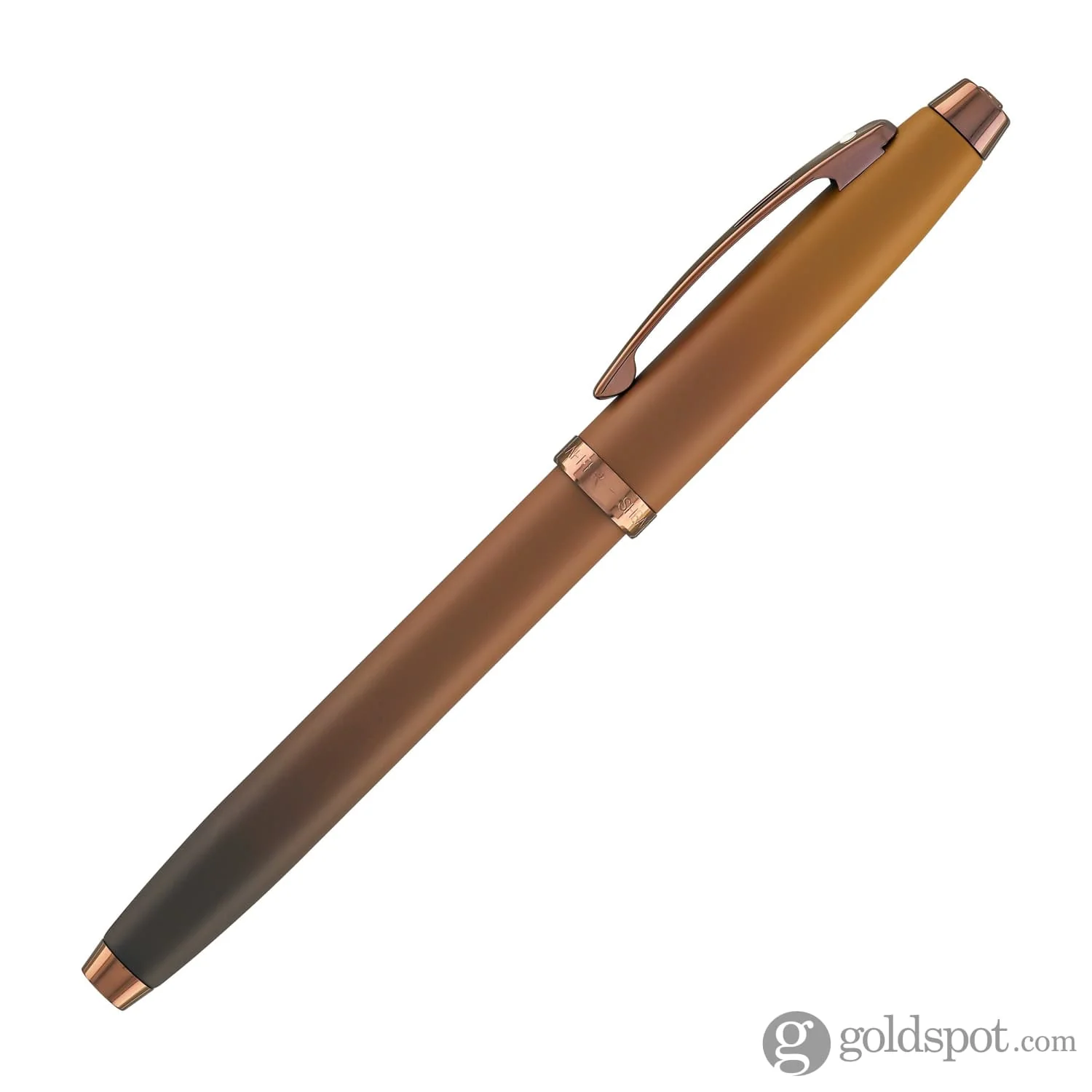 Sheaffer 100 Fountain Pen in Coffee Edition with PVD Rose Gold Trim