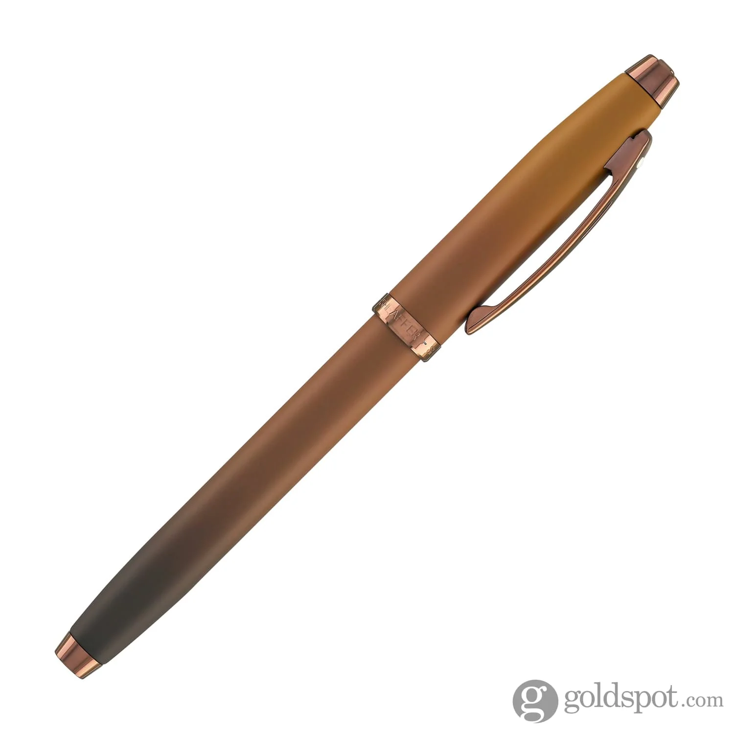 Sheaffer 100 Fountain Pen in Coffee Edition with PVD Rose Gold Trim